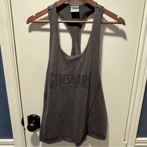Gymshark Charcoal Racerback Tank Top
